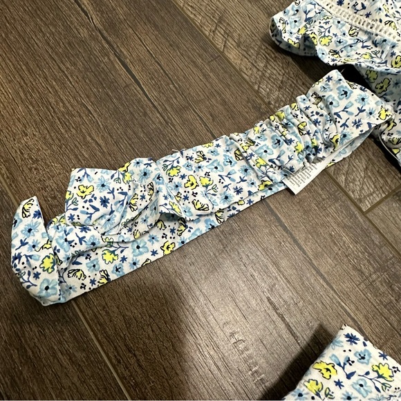 Carter's Just One You 12 Month Matching 3 Piece Set Floral NWT Headband Baby - Picture 6 of 8